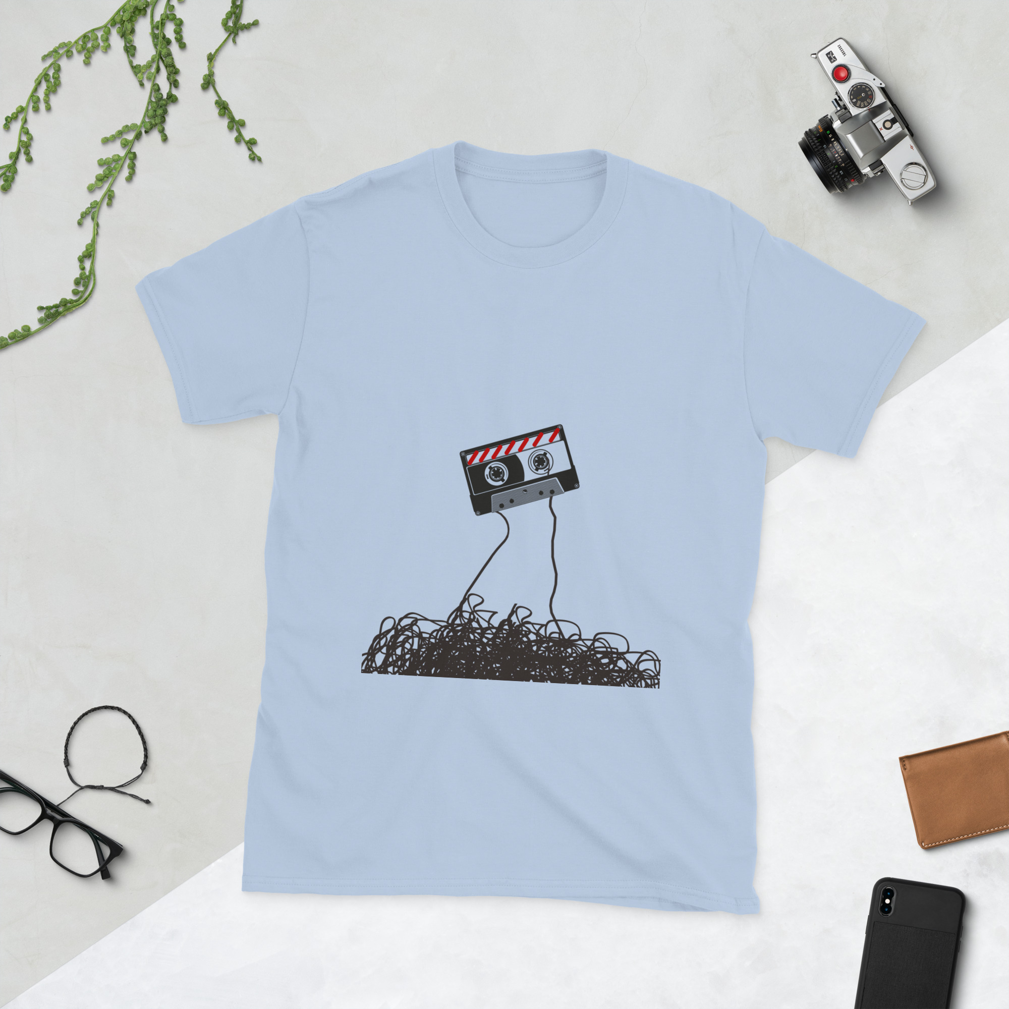 unisex basic softstyle t shirt light blue front 683a5c2580e0e